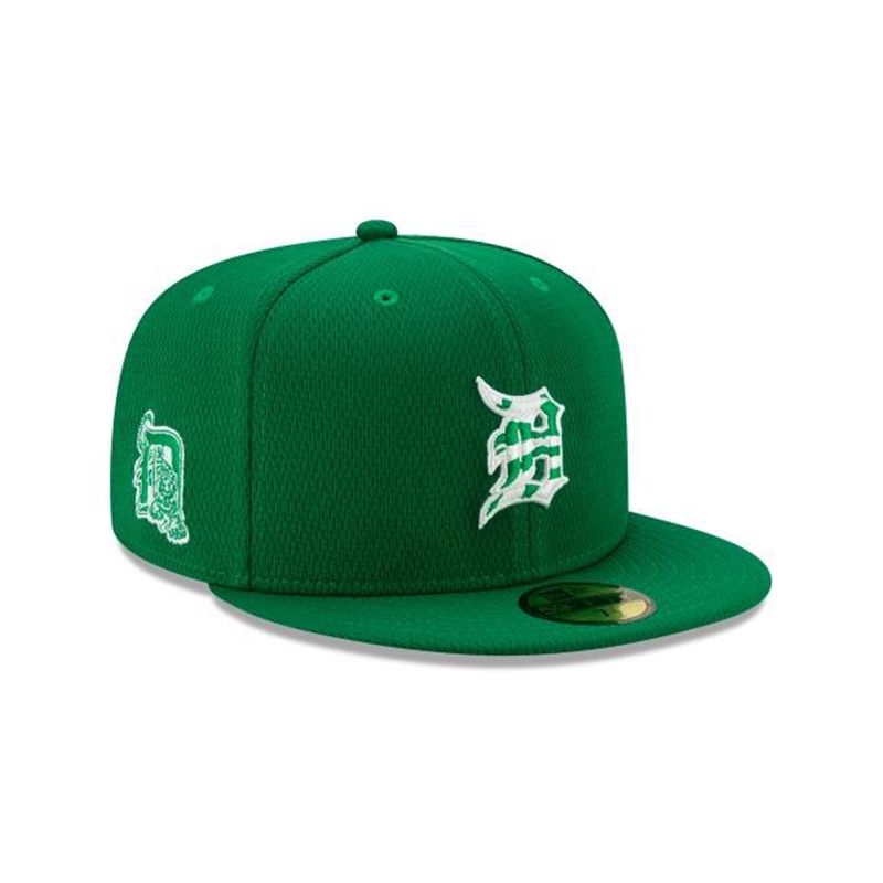 MLB Detroit Tigers St Patricks Day 59Fifty Fitted (UEM7498) - Green New Era Caps